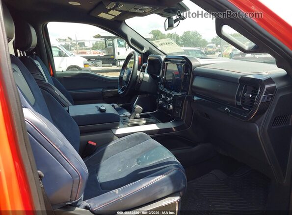 1FTFW1RG7MFC62731 2021 FORD F150 Orange Вид салону спереду