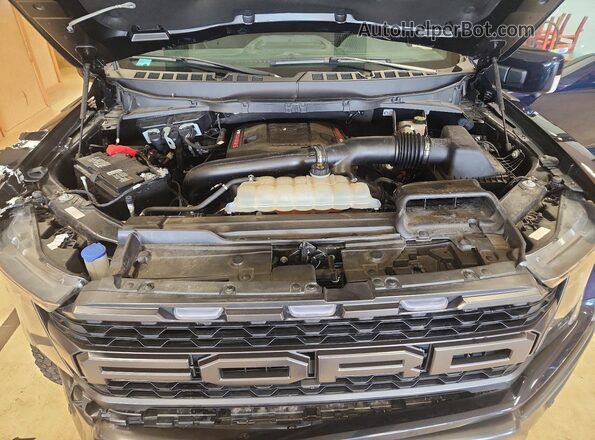 1FTFW1RG7PFC53953 2023 FORD F150 Blue Rear interior view