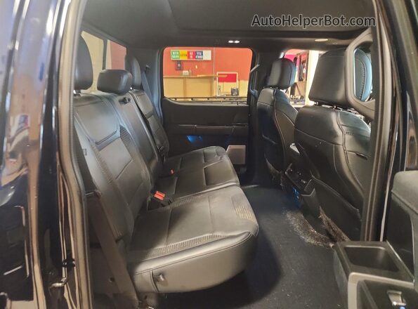 1FTFW1RG7PFC53953 2023 FORD F150 Blue Rear seats view
