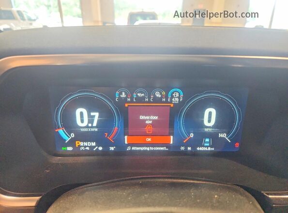 1FTFW1RG7PFC53953 2023 FORD F150 Blue Instrument cluster view