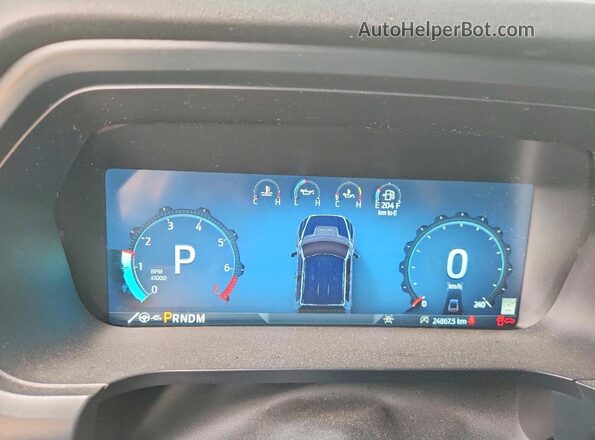 1FTFW1RG8RFA07884 2024 FORD F150 Black Vista del cuadro de instrumentos