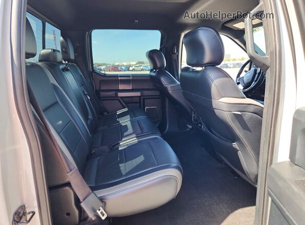 1FTFW1RG9HFC81402 2017 FORD F150 Gray Rear seats view