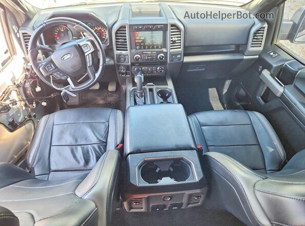 1FTFW1RG9HFC81402 2017 FORD F150 Gray Dashboard view