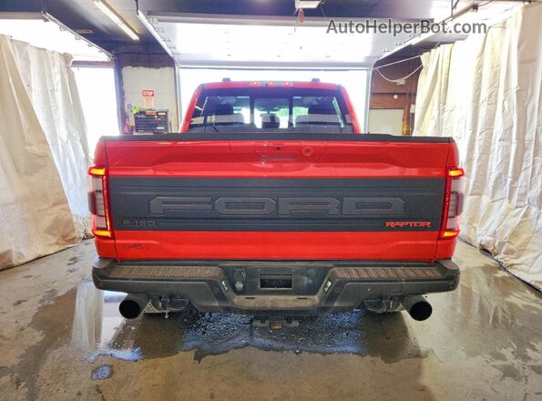 1FTFW1RG9NFA85004 2022 FORD F150 Orange Հետևի տեսք