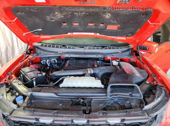 1FTFW1RG9NFA85004 2022 FORD F150 Orange Սալոնի հետևի տեսք