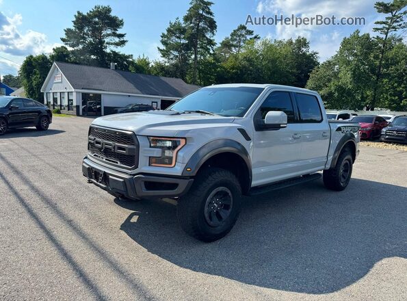1FTFW1RGXHFA93956 2017 FORD F150 White Trasero izquierdo