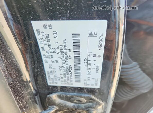 1FTFW1RGXLFA37816 2020 FORD F150 Black Շարժիչի բաժամունքի տեսք