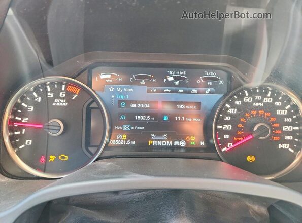 1FTFW1RGXLFA37816 2020 FORD F150 Black Սարքավորումների վահանակի տեսք