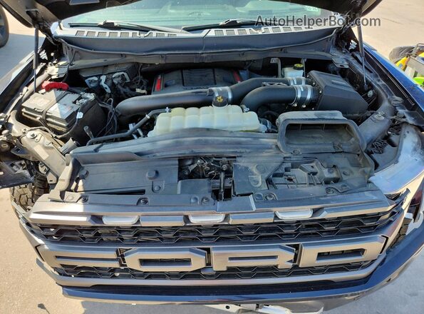 1FTFW1RGXNFA10117 2022 FORD F150 Blue Widok wnętrza z tyłu