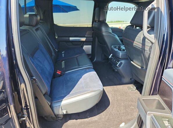 1FTFW1RGXNFA10117 2022 FORD F150 Blue Widok tylnych siedzeń