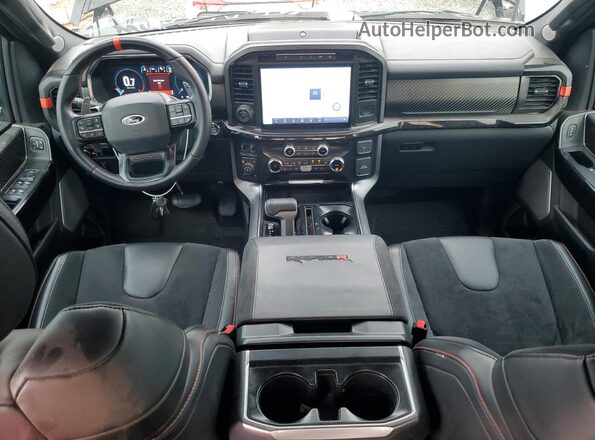 1FTFW1RJXPFC92967 2023 FORD F150 Black Вид панелі приладів