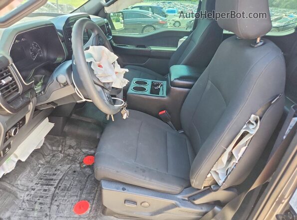 1FTFW1T50PKF98918 2023 FORD F150 Gray Вид салону спереду