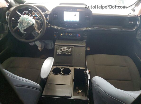 1FTFW1T55NKE98147 2022 FORD F150 Black Dashboard view
