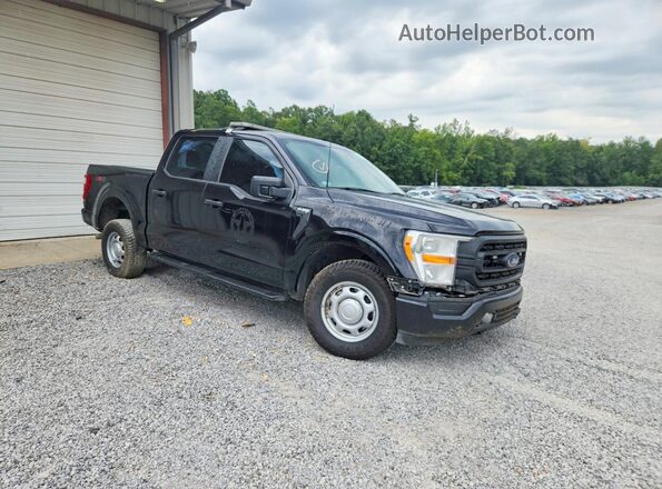1FTFW1T55NKE98147 2022 FORD F150 Black Front right