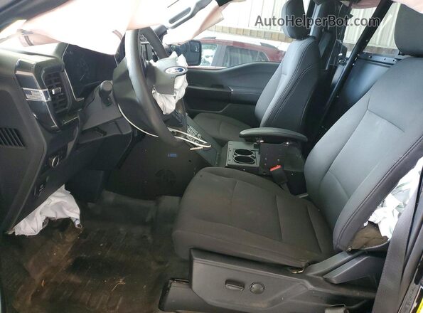 1FTFW1T55NKE98147 2022 FORD F150 Black Front interior view