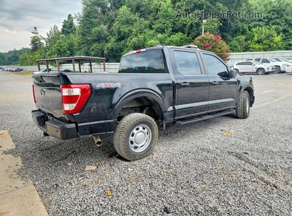1FTFW1T55NKE98147 2022 FORD F150 Black Rear right