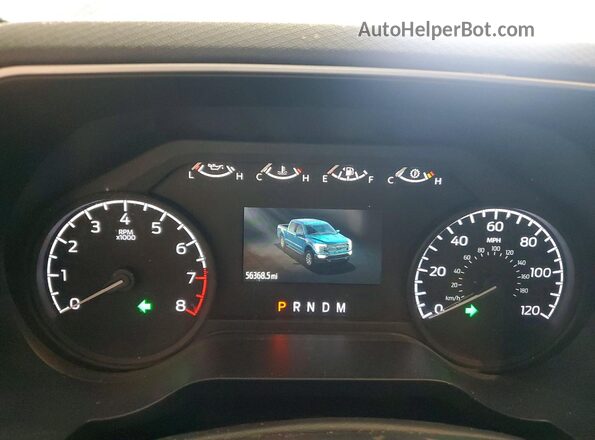 1FTFW1T55NKE98147 2022 FORD F150 Black Instrument cluster view