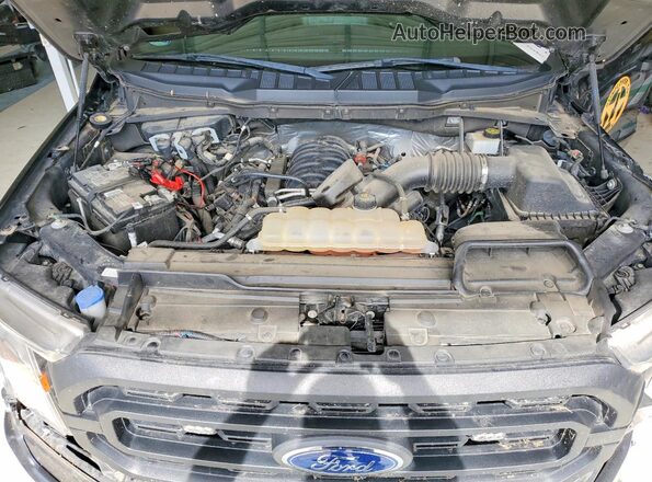 1FTFW1T55NKE98147 2022 FORD F150 Black Rear interior view