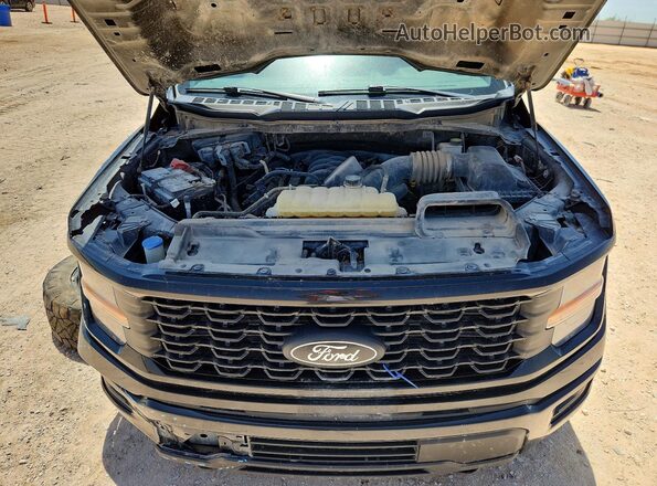 1FTFW2L53RKD38750 2024 FORD F150 Black Widok wnętrza z tyłu