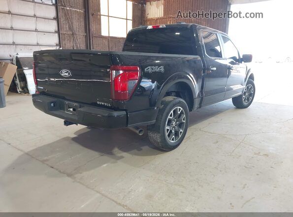 1FTFW2L53RKF46207 2024 FORD F150 Black უკანა მარჯვენა