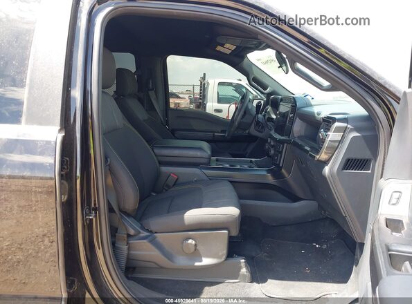 1FTFW2L53RKF46207 2024 FORD F150 Black წინა სალონის ხედი