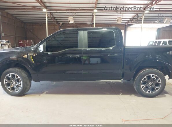 1FTFW2L53RKF46207 2024 FORD F150 Black უკანა სალონის ხედი