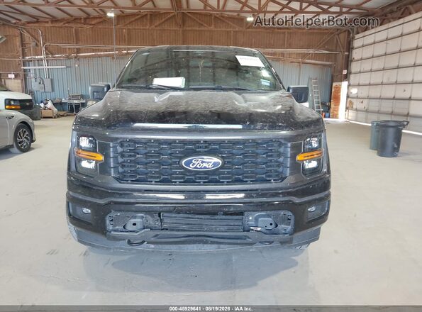 1FTFW2L53RKF46207 2024 FORD F150 Black წინა პანელის ხედი