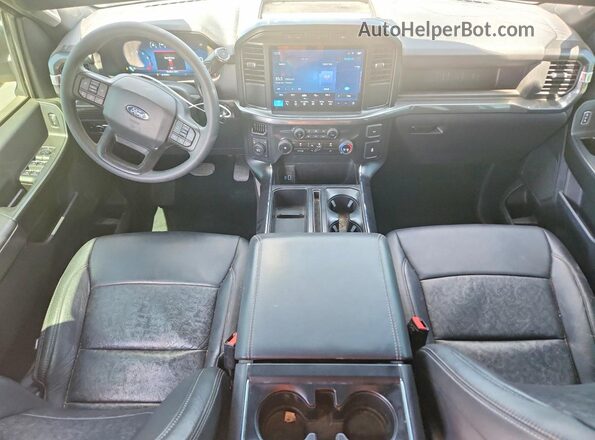 1FTFW2L57RKF55833 2024 FORD F150 Gray Widok deski rozdzielczej