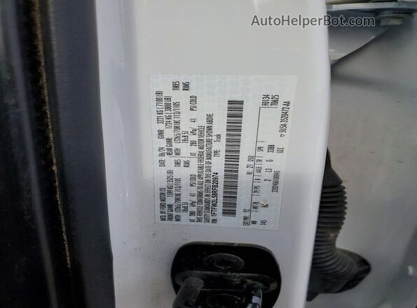 1FTFW2L58RFB20974 2024 FORD F150 Белый Вид наклейки с VIN-кодом
