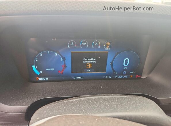 1FTFW2L5XRFA18527 2024 FORD F150 White Instrument cluster view