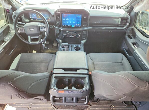 1FTFW3L51RKE97613 2024 FORD F150 Blue Առջևի վահանակի տեսք