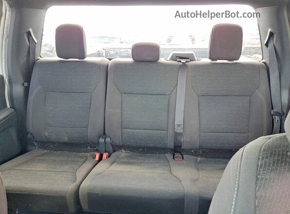 1FTFW3L55SKE56973 2025 FORD F150 White უკანა სავარძლების ხედი