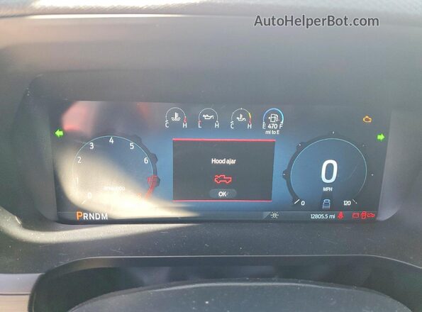 1FTFW3L58RKD97458 2024 FORD F150 White Instrument cluster view
