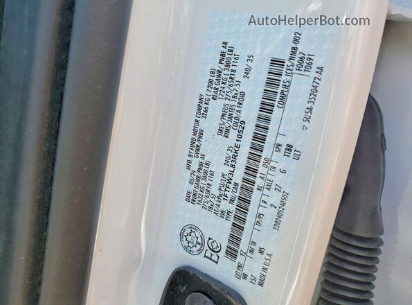 1FTFW3L83RKE10529 2024 FORD F150 Белый Вид подкапотного пространства
