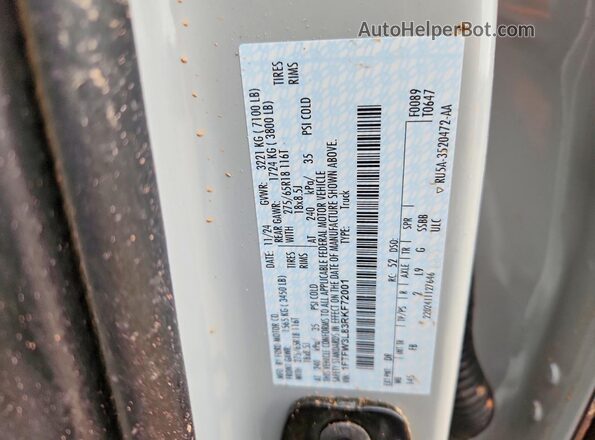 1FTFW3L83RKF72001 2024 FORD F150 Gray Engine compartment view