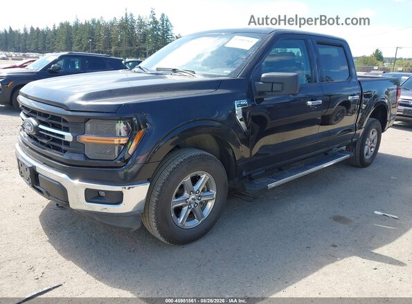 1FTFW3L83SKD85363 2025 FORD F150 Black წინა მარცხენა ხედი სამი მეოთხედიდან