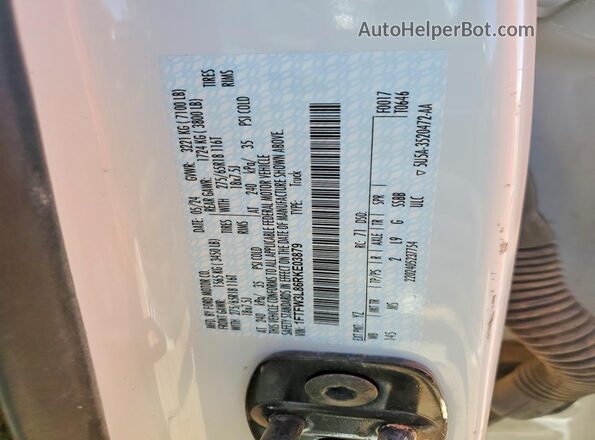 1FTFW3L86RKE03879 2024 FORD F150 Белый Вид наклейки с VIN-кодом