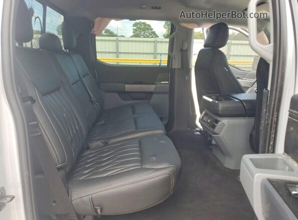 1FTFW3L86SKD26792 2025 FORD F150 Gray Rear seats view