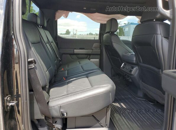 1FTFW3L89RFA13206 2024 FORD F150 Black უკანა სავარძლების ხედი
