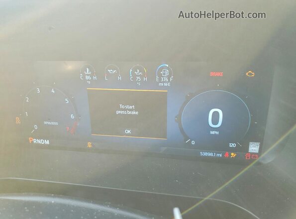 1FTFW3L89RKD59070 2024 FORD F150 Черный Вид щитка приборов
