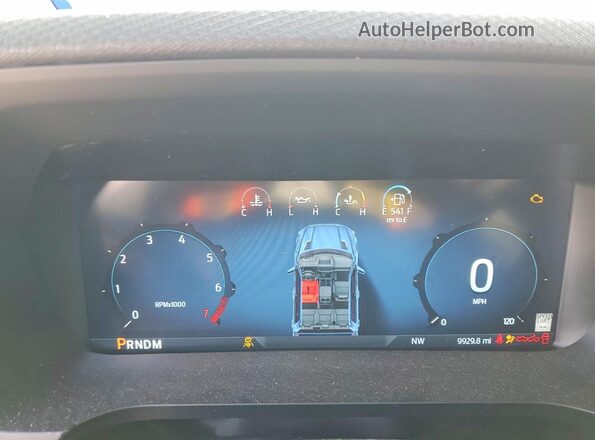 1FTFW3LD0RFA08263 2024 FORD F150 Черный Вид щитка приборов