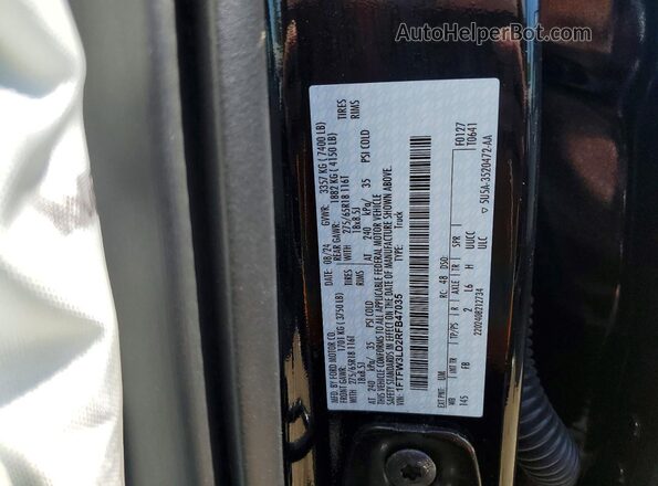 1FTFW3LD2RFB47035 2024 FORD F150 Black Вид підкапотного простору
