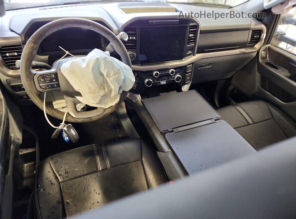 1FTFW3LD2SFA07525 2025 FORD F150 Gray Առջևի վահանակի տեսք