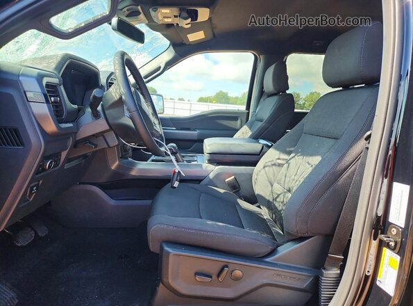 1FTFW3LD2SFC34679 2025 FORD F150 Black Вид салону спереду