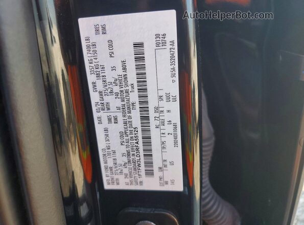 1FTFW3LD3RFA55125 2024 FORD F150 Black Widok komory silnika