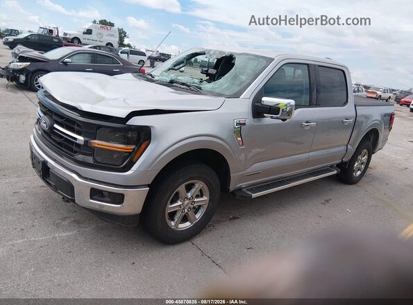1FTFW3LD3RFA72782 2024 FORD F150 Silver Передня ліва чверть