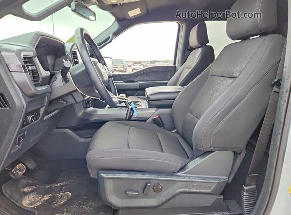 1FTFW3LD3SFB62942 2025 FORD F150 Gray Widok wnętrza z przodu