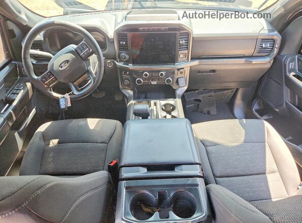 1FTFW3LD4RFB82045 2024 FORD F150 Black Вид панелі приладів