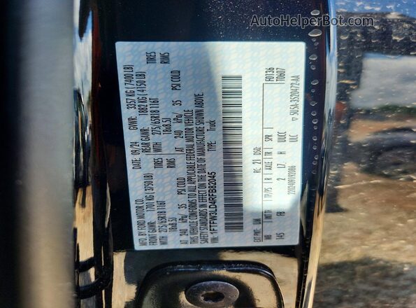 1FTFW3LD4RFB82045 2024 FORD F150 Black Вид наклейки з VIN-кодом