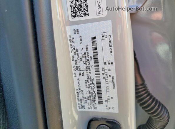 1FTFW3LD9TFA22735 2026 FORD F150 White Engine compartment view